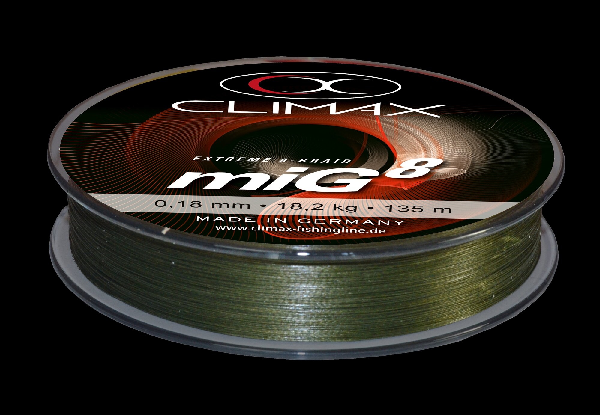 Bilde av Mig 8 Multifilament,135m Oliven 0,10mm 7,9kg 0,1