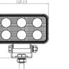 1852 Arbeidslys Spot LED 9W - Bilde 4